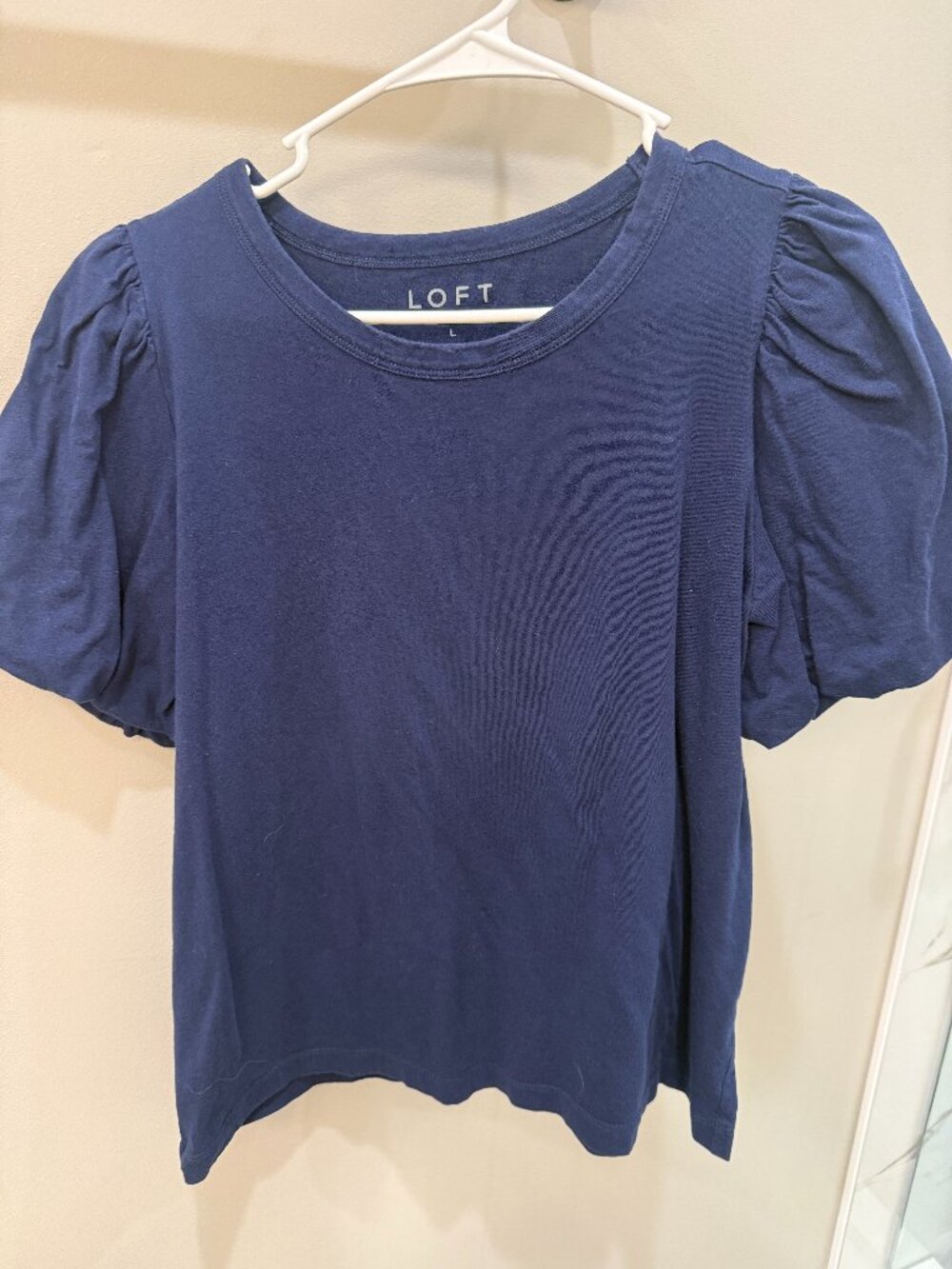 Loft Bubble Tshirt - blue - large
